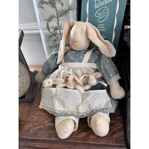 Primitive 90s Decor Grannycore Grandma Country Rabbit Easter Cottage Handmade